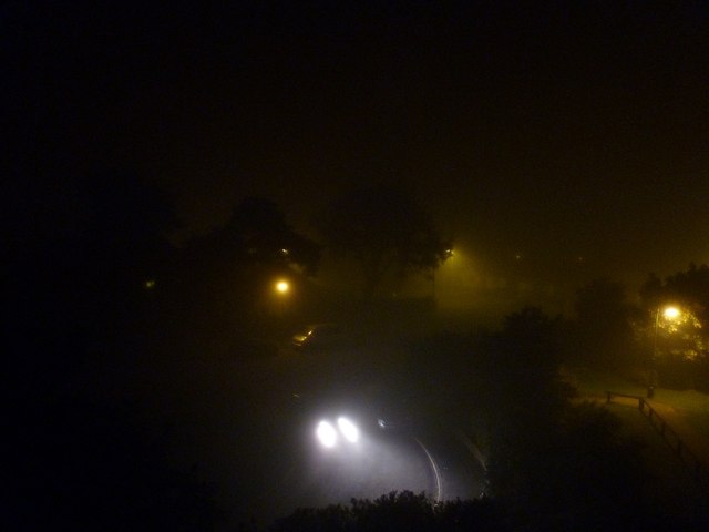 Northbourne: a foggy night