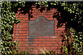 A plaque marking the opening of the Barnstaple Urban Relief Road