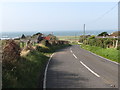 The A2 (Rossglass Road) descending towards the coast