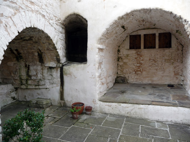 Arches below the Lower Courtyard Terrace, Plas Mawr