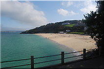 SW5240 : Porthminster beach, from the side of the Pedn Olva hotel, St Ives by hayley green