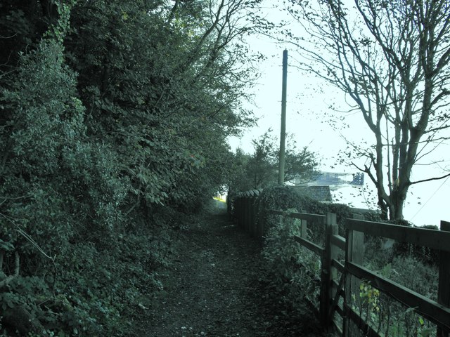 Footpath above Weston toll road
