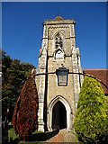 TQ7218 : Netherfield church tower by David Johnson