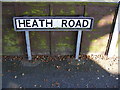 Heath Road sign