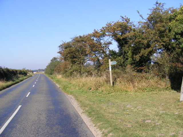 B1083 Woodbridge Road & the Bridleway to Lodge Road