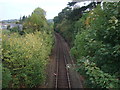 Railway line from Llanrwst looking north