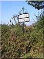 TM3145 : Brook Farm sign by Geographer