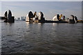 TQ4179 : The Thames Barrier by Philip Halling