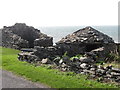 Corbelled structure above the beach at Rossglass