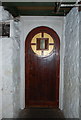 NN8492 : Door inside Ruigh-aiteachain bothy by Jim Barton