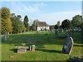 Andover, St Mary: looking towards the churchyard chapel