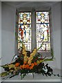 St Michael & All Angels Church, Knights Enham, Andover: stained glass window (A)