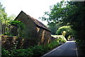 Stone building by Abinger Wood