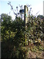 Footpath sign of the footpath to Kirton Creek