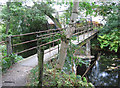 Penistone - footbridge at door works yard