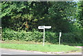 Road sign, Chevening Cross