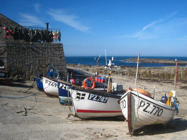 Fishing boats in Sennen Cove harbour