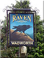 Sign for the Raven Inn