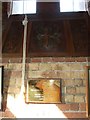 Christ Church, Hatherden: wooden cross on the west wall