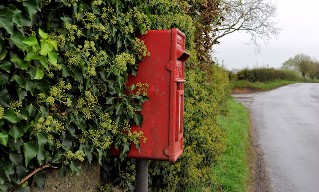 Letter box near Dromore
