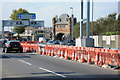 The A102 approaching Blackwall Tunnel