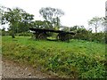 Old farm cart on bridleway to the A27