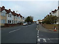 Looking along Avery Lane towards Brockhurst Junior School