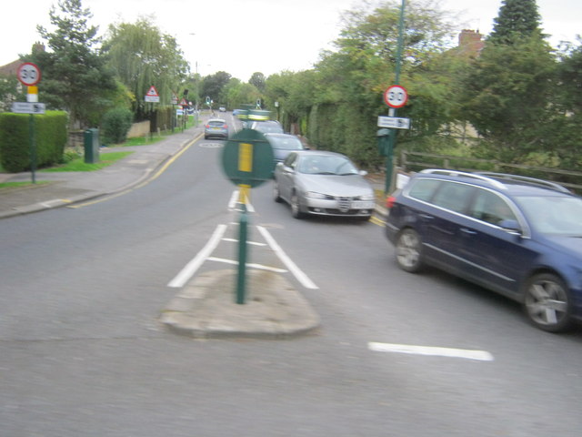 Guisborough Road, Nunthorpe at junction with the A171 and A1043 at Swan's Corner