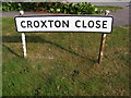 Croxton Close sign