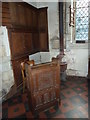 SP7624 : St John the Baptist, Granborough- prayer desk by Basher Eyre