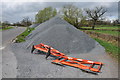 Chippings in a layby, Baughton