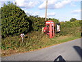 Telephone Box, Notice Board & The Old Dog Postbox