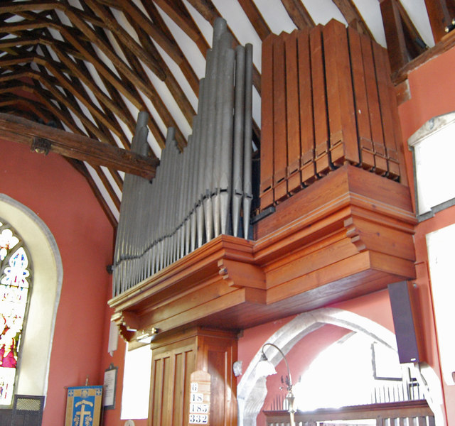 Organ in Mersham Church, Kent