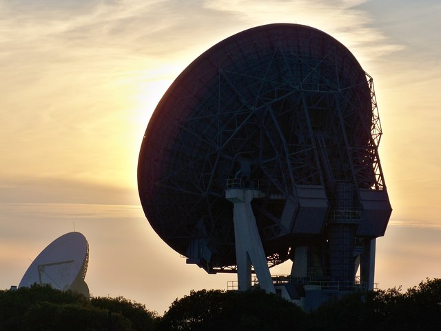 Goonhilly Earth Station At Sunset