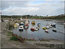 SH3793 : Cemaes harbour by John Firth