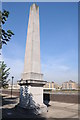 Obelisk beside the Thames Path