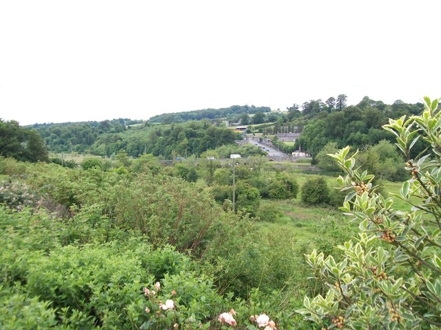 View northwards towards Slane Bridge from a lay-by on the N2
