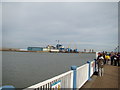 View of the Tate and Lyle factory from the Thames Path