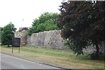 TR1557 : City walls by N Chadwick