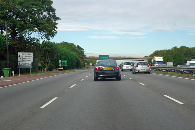 A14 - approaching  junction 30