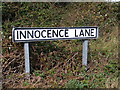 Innocence Lane sign