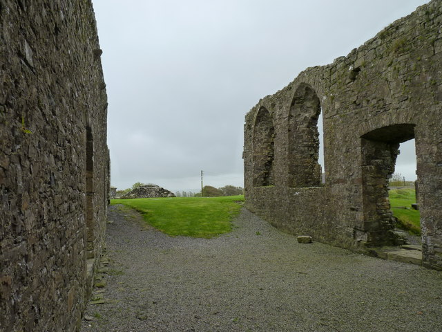 Inside the ruins