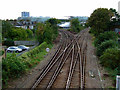 Tracks near South Acton station