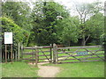 Entrance to Jarn Mound wild garden