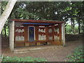 Shelter in Jarn Mound wild garden