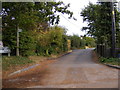 Burnt House Lane & footpath to Park Lane