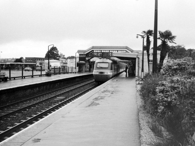 HST at St Austell Station, 1988
