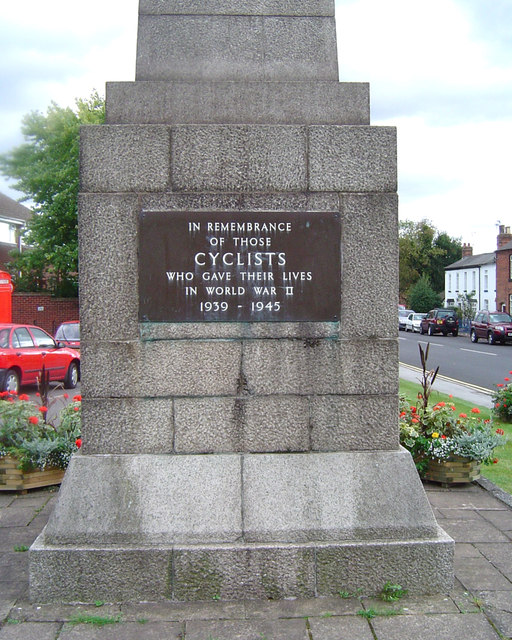 World War II plaque, Cyclists' War Memorial 