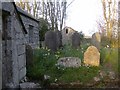 Gravestones in Warleggan churchyard