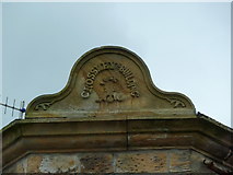 SD8431 : No 162 Oxford Road, Burnley, Date stone by Alexander P Kapp